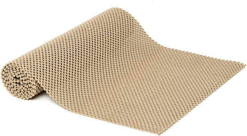 Con-Tact Brand Grip Premium Shelf Liner, Taupe, 12" x 4', Non-Adhesive Drawer Liner, Pack of 1