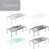 Smart Design Kitchen Storage Expandable Shelf Rack with Scratch Resistant Feet - Steel, for Cabinet & Pantry