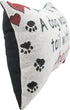 A Dog Wags Its Tail With Its Heart Throw Pillow - USA Made, 12-1/2 by 8-1/2-Inch