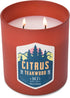 Manly Indulgence Citrus Teakwood Scented Candles for Men, 2 Wick, 15 oz Premium Soy Blend Wax, 60H Burn