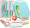 Baketivity Kid Safe Plastic Knives for Real Cooking - Knife Set with Cutting Board, Peeler, Blunt Tip