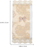 SOLUSTRE 4pcs Refrigerator Handle Gloves, Oven Handle Cover, Kitchen Appliance Accessories Fabric Beige Lace Protector