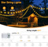 33ft 60 Star String Lights Battery Operated, RGB+Warm White Color Changing Fairy String Lights Indoor with Remote, LED