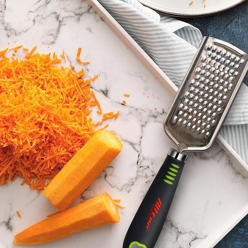 ALLTOP Food Graters for Cheese, Nutmeg, Potato, Ginger, Garlic, Hand-held Stainless Steel Zester - Set of 3 Grinders