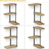 3 Love-KANKEI Corner Shelf Wall Mount of Tier Rustic Wood Floating Shelves for Bedroom Living Room Bathroom Kitchen