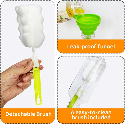 Garandad 36pcs 12 oz Plastic bottles with lids,Juice bottles with caps, Reusable Clear Bulk Beverage Containers