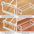 Fliqor Closet, 2 Pack Expandable Hanging Shoe Rack for Retractable Metal Under Shelf Rack, Adjustable Under Cabinet