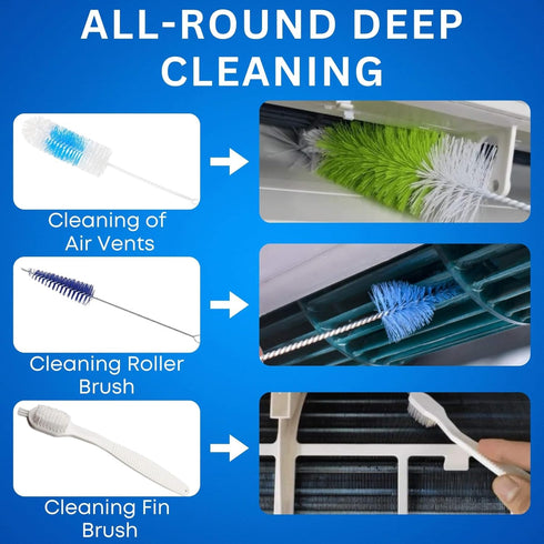 18pcs 2L Oiktylr Mini Split Cleaning Kit Bag, Waterproof AC Cleaning Cover with Storage Bag, PVC Air Conditioner