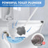Heavy Duty Toilet Plunger and Brush Set, 2-in-1 Toilet Brush and Plunger Combo with Ventilated Holder, Bowl Brush for