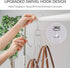 ZEDODIER Purse Hanger Organizer for Closet, 2 Pack Metal Handbag Storage Hook, Space Saving Hanger, Silver