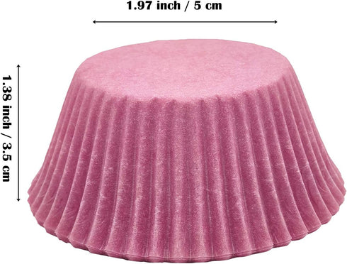 Premium Purple Greaseproof Cupcake Liners, 100-Count Standard Sized Muffin Paper Baking Cups