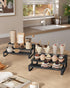 Set 2 3-Tier UKCS116B01 SONGMICS Display Risers, of Engineered Wood Perfume Organizer Stand, Cupcake Stand Holder