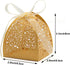 KPOSIYA 100 Pack Laser Cut Rose Candy Boxes, 2.5"x2.5"x3.1", Gift Boxes for Bridal Shower, Birthday Party, Yellow