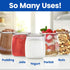 8 Count 100% Ultimate Yogurt Jars - Make More Delicious Yogurt! Small Glass Yogurt Cups With Lids - BPA Free, Airtight