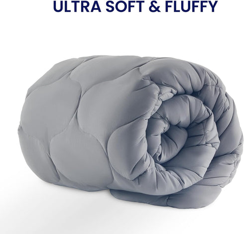 SLEEP ZONE Cooling Mattress Topper - Queen Extra Thick Soft Fluffy Pillow Top Bed Mattress Topper, Easy Care Washable