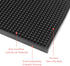 Set 2, 6" 12" Countertop Bonsicoky Silicone Bar Mat of x Bar Service Spill Mat, Non-Slip Waterproof Cocktail Bartender