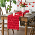 13x72 Inch Artoid Mode Red Soft Plush Faux Fur Jacquard Heart Valentine's Day Table Runner, Seasonal Kitchen Dining