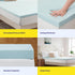 Twin Mattress Topper 2 Inch Gel Infused Memory Foam Cooling Pad, CertiPUR US Certified, Blue for Enhanced Sleep Quality