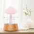 300ml 7 Rain Water Drop Humidifier - Mushroom Cloud Lamp Humidifier, Essential Oil Diffusers, White Noise Aromatherapy