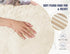20x54 WSOFRLAC Bed Memory Foam Pillows with Removable Covers for Queen Bed Soft Nursing Couch Pillows with Long Pillow