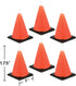 6-Count Creative Converting Molded Candles, Cone-Shaped Under Construction