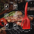 2 in 1 Spatula and Tongs, Ultimate Egg Spatula Flipper, High Temperature Resistant Nylon, Red