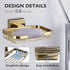 SEIDO 304 4.8" 3.2" Gold Soap Dish for Shower, Stainless Steel Double-Locking Soap Holder, Wall Mount Soap Bar Holder