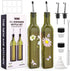 COOLMI Oil and Vinegar Dispenser Set - 17oz/500ML Premium Glass Olive Oil