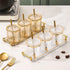 6 Pack,Seasoning Set Acrylic Condiment Spice Jars,Condiment Spice Box With Lids and Spoons and Tray,Clear Plastic