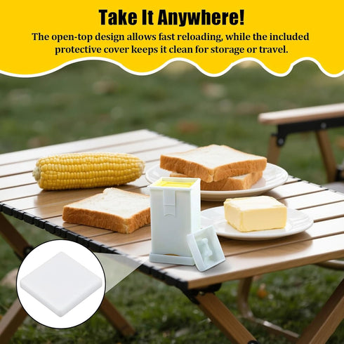 smrtcol 4 Pack Plastic Butter Spreader Corn Cob with Cover Butter Spreader for Corn, Bread & Cooking for Even Spread on