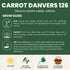 126 5,000 2026 5 Carrot Danvers Premium Seeds for Planting Classic, Reliable Heirloom Variety for Strong, Sweet Roots