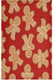 ALAZA Christmas Gingerbread Cookies Decorative Kitchen Dish Towels Set of 4, Soft Absorbent Hand Towels, 18 x 28 Inch