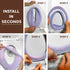 Soft Toilet Seat Cover, Plush & Thick Fabric, 14x18" for Round & Elongated Toilet Seats, Cocoa Brown
