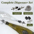 FYGO Set 500ml Set 2 Diamond Lux Olive Oil Bottle Dispenser - Olive Oil Container- Oil and Vinegar Dispenser