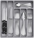 Lifewit Silverware Drawer Organizer Tray, Plastic Cutlery Storage for Kitchen Drawer, 6 Compartment Flatware and