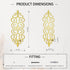 Elegant Gold Metal Candle Sconces for Wall Decoration - DIY Wall Mounted Holders