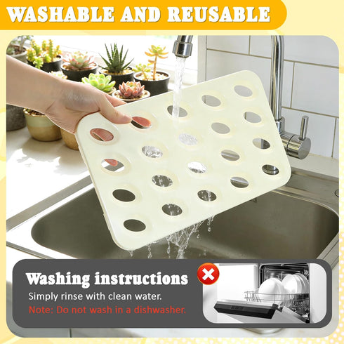 Lignumix (2 Deviled Egg Containers with Lid & Handle Layer Snap-on) PET Thickened Eggs Holder Inc Egg Slicer Kitchen