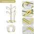 Countertop, 4 Set, SZQINJI Paper Towel Holder Gold Paper Towel Roll Holder with Weighted Base Suction Cups and Paper