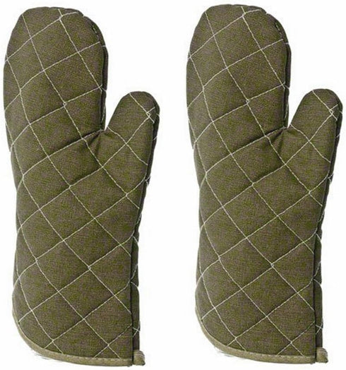 Flame Resistant Oven Mitts, 15 Inch, Flame Retardant up to 400°F, Set of 2
