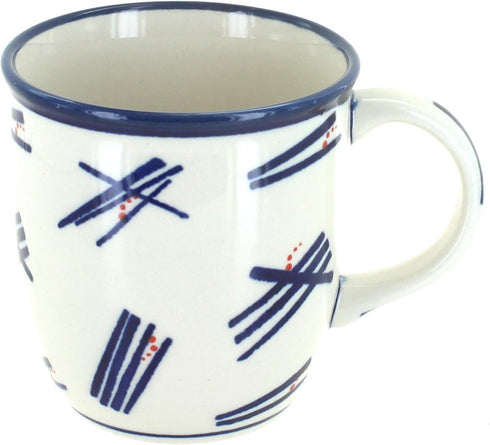 Blue Rose Polish Pottery Zoe Plain Coffee Mug