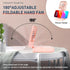 FADACHY Portable Handheld Fan with Power Bank, Mini Fan 3000mAh USB Phone Holder, Rechargeable Pink Lovely Design