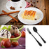 DaKuan 16 Pieces Mini Coffee Spoons (4 inch) & Stainless Steel Forks (4.8 inch) for Dessert, Tea, Appetizer