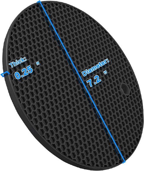 4 Pcs Trivets for Hot Dishes, Kitchen Heat Resistant Pot Holders, Extra Thick Non Slip Silicone Mat, Hot Pads