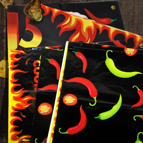 Chili Cook Off Decorations: 71" x 24" Banner and 3 Pcs Tablecloths for Cooking Party Supplies