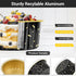 EUSOAR 50pcs Muffin Liners, Disposable Aluminum Foil Cupcake Baking Cups with Lids for Ramekins and Cases.