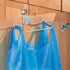 mDesign Over the Cabinet Metal Wire Small Garbage Container, Trash Bag Holder Rack for Recycled Reusable Disposable