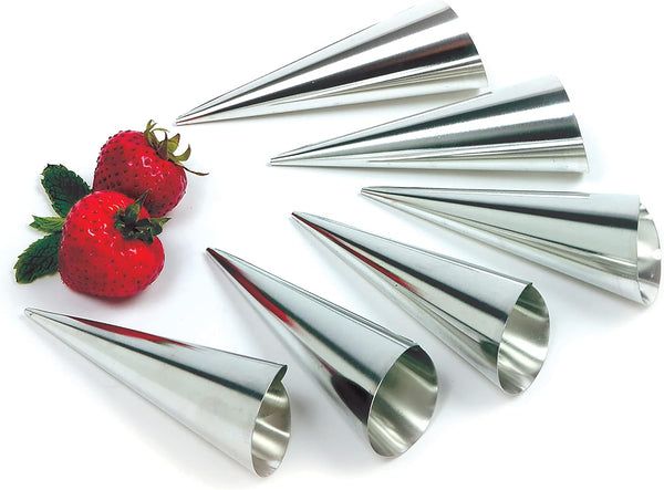 Norpro 3661 Stainless Steel Cream Horn Molds, Set of 6