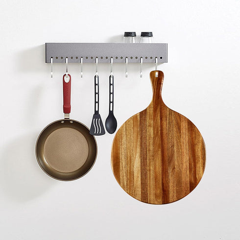 Acacia Wood Round Cutting Board with Handle - Versatile 16"x12" Wooden Charcuterie Board for Pizza, Bread, Cheese