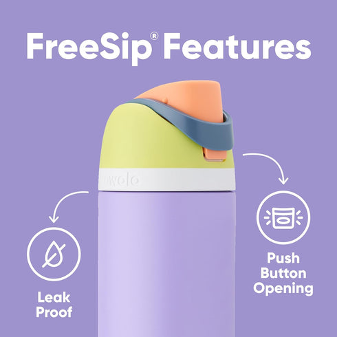 Owala FreeSip Insulated Stainless Steel Water Bottle, BPA-Free Sports Water Bottle, 32 Oz, Summer Sweetness