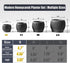 Fabix3D 3D 4.7 Inch Plant Pots, Modern Printed Honeycomb Planters for Indoor Plants, Matte Black Decorative Flower Pot